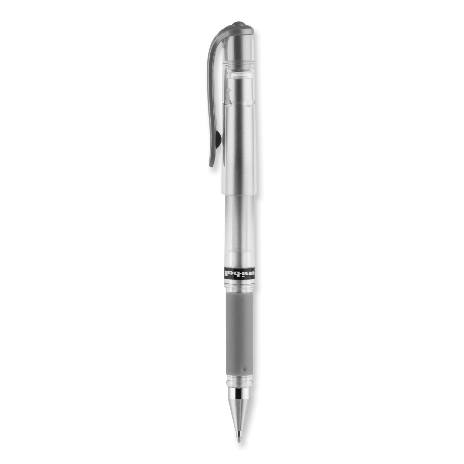 uni-ball Impact Gel Pens, Bold Point (1.0mm), Metallic Silver, 