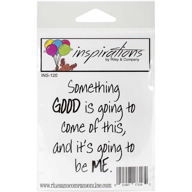 Riley & Company Inspirations Cling Stamp 2.5"X2.75" Something Good
