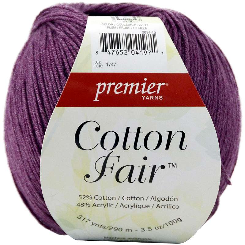 Cotton Fair Solid Yarn Plum
