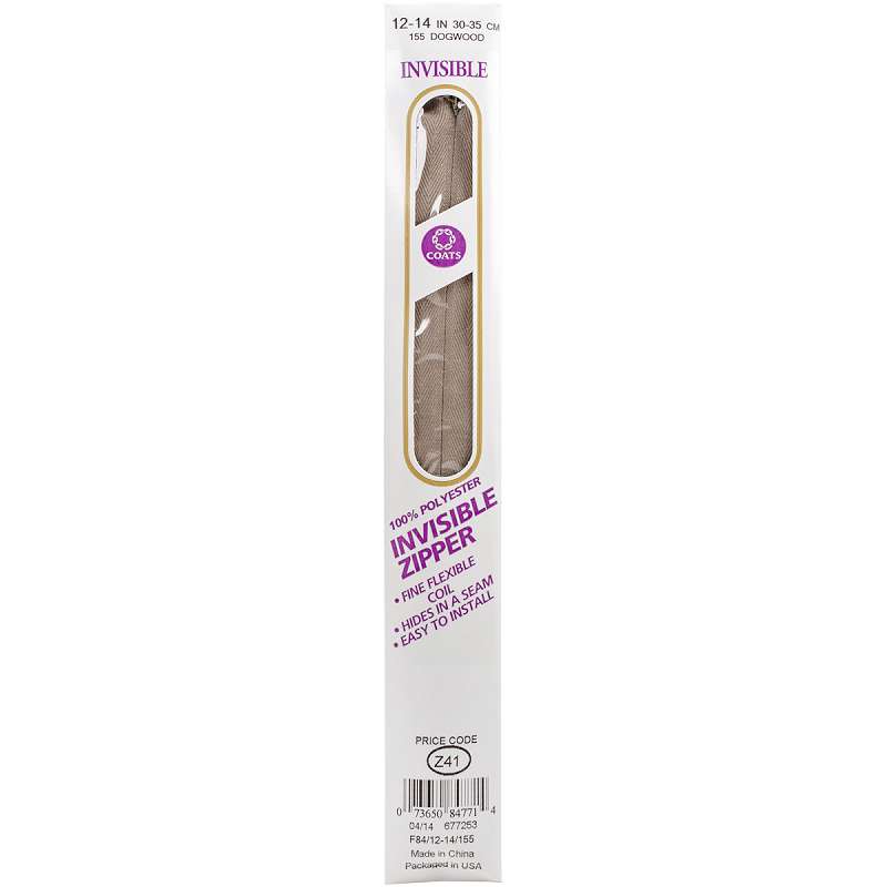 Invisible Zipper 12" To 14" Dogwood