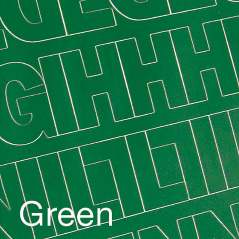 Permanent Adhesive Vinyl Letters & Numbers 1" 183/Pkg Green