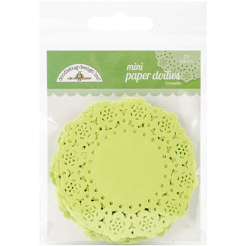 Doodlebug Mini Doilies 3" 75/Pkg Limeade