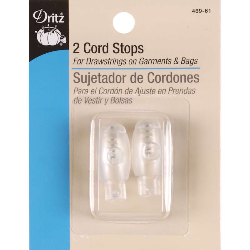 Cord Stops 1-1/4" 2/Pkg Clear