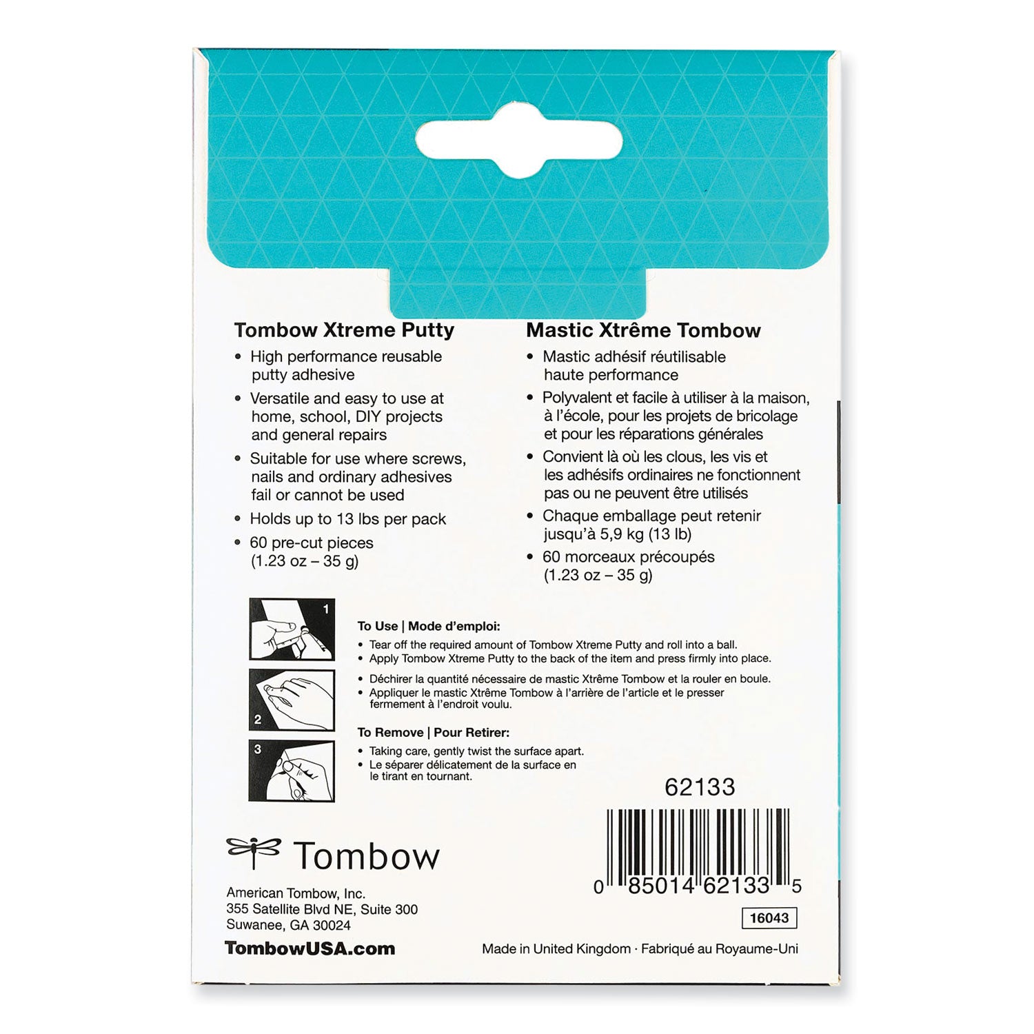 Xtreme Mounting Putty Tabs Red .375"X.375" 60/Pkg