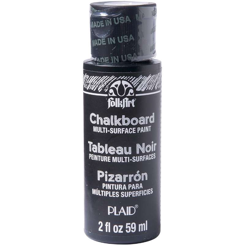 FolkArt Multi-Surface Chalkboard Paint 2oz Black