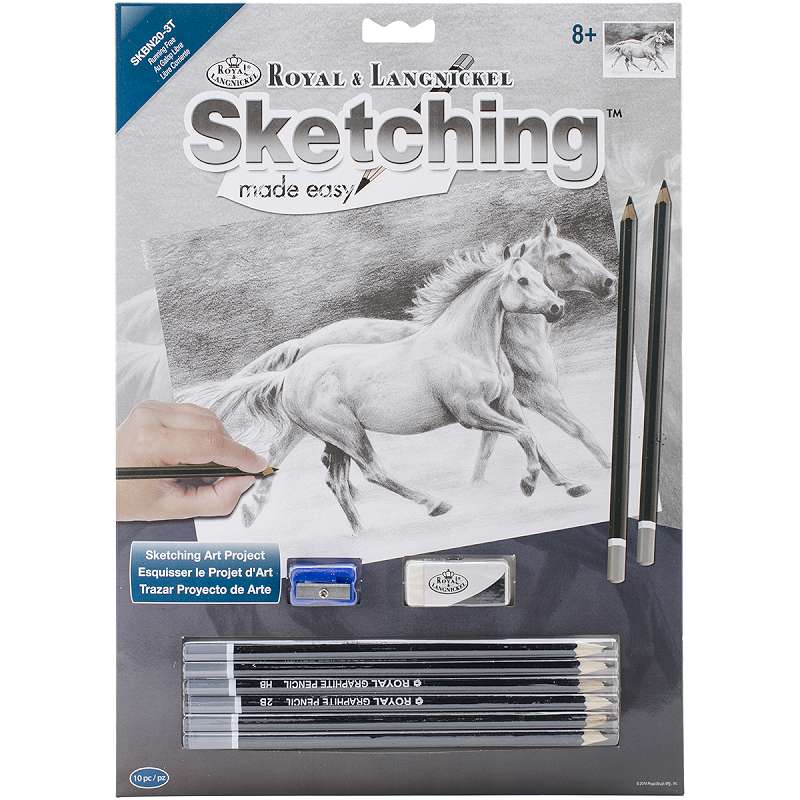 Sketching Made Easy Kit 9"X12" Running Free