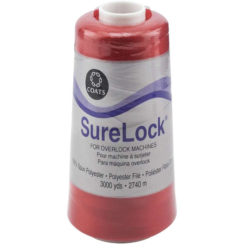 Surelock Overlock Thread 3,000yd Tomato