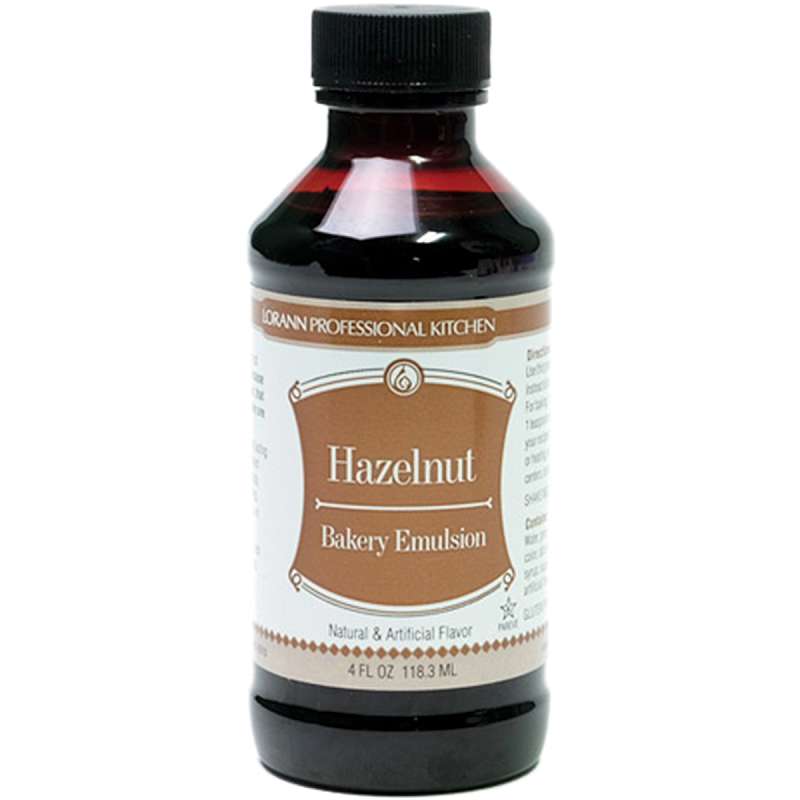 Bakery Emulsions Natural & Artificial Flavor 4oz Hazelnut