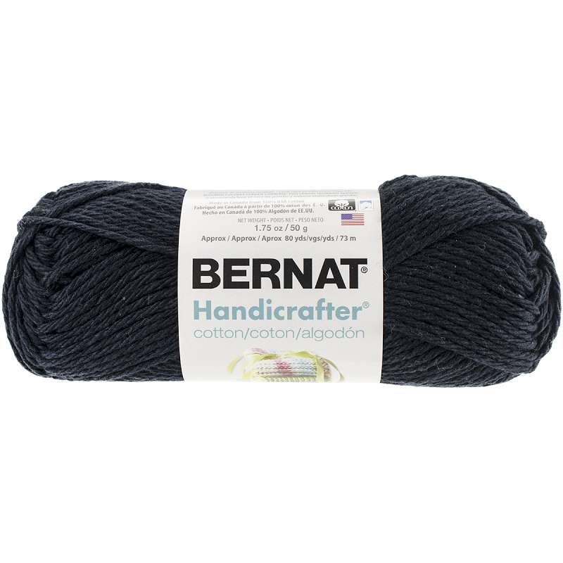 Handicrafter Cotton Yarn - Solids Black Licorice