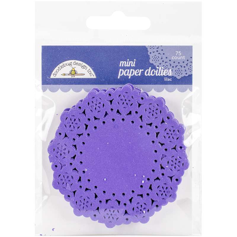 Doodlebug Mini Doilies 3" 75/Pkg Lilac