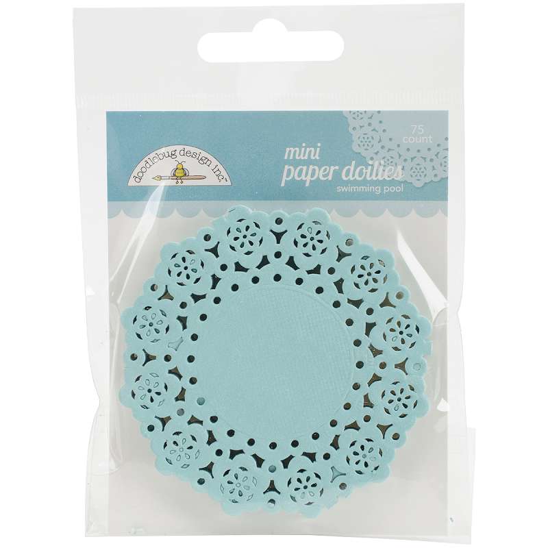 Doodlebug Mini Doilies 3" 75/Pkg Swimming Pool