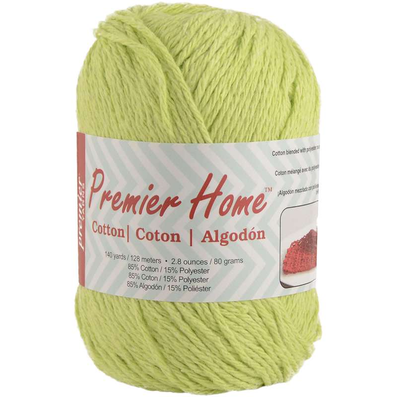 Home Cotton Yarn - Solid Lime Green