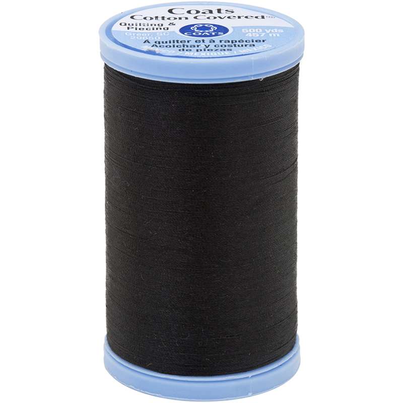 Cotton Covered Quilting & Piecing Thread 500yd Black