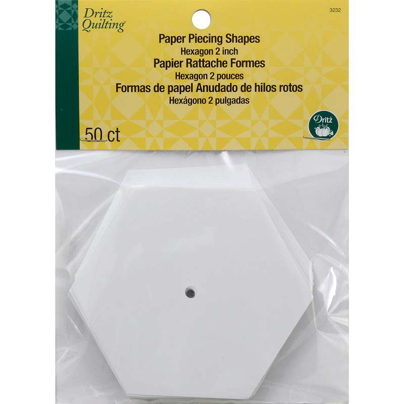 Dritz Quilting Paper Piecing Hexagon 2" 50/Pkg
