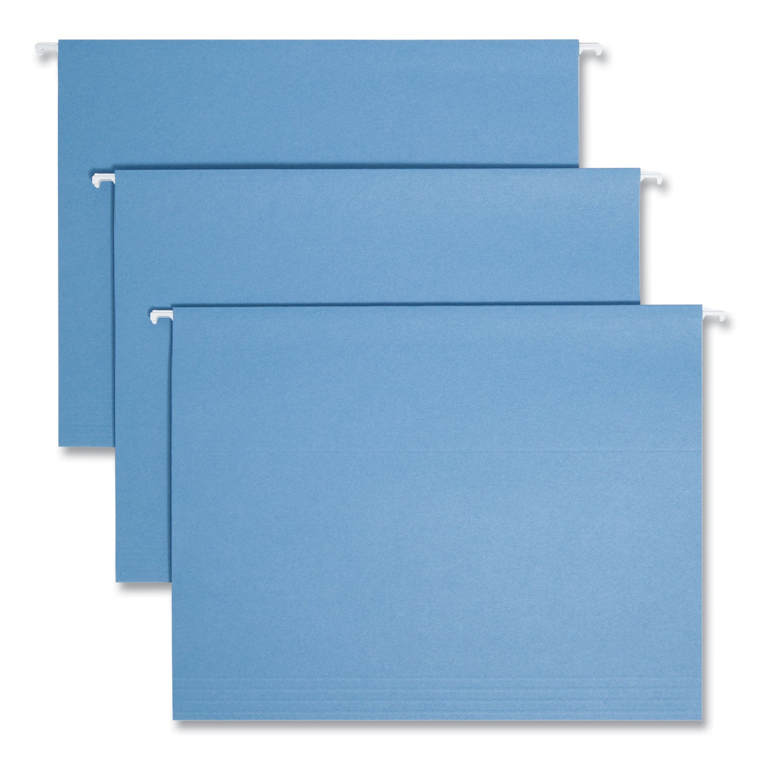 Smead® Hanging File Folders, 1/5 Tab, 11 Point Stock, Letter, Blue, 25/Box