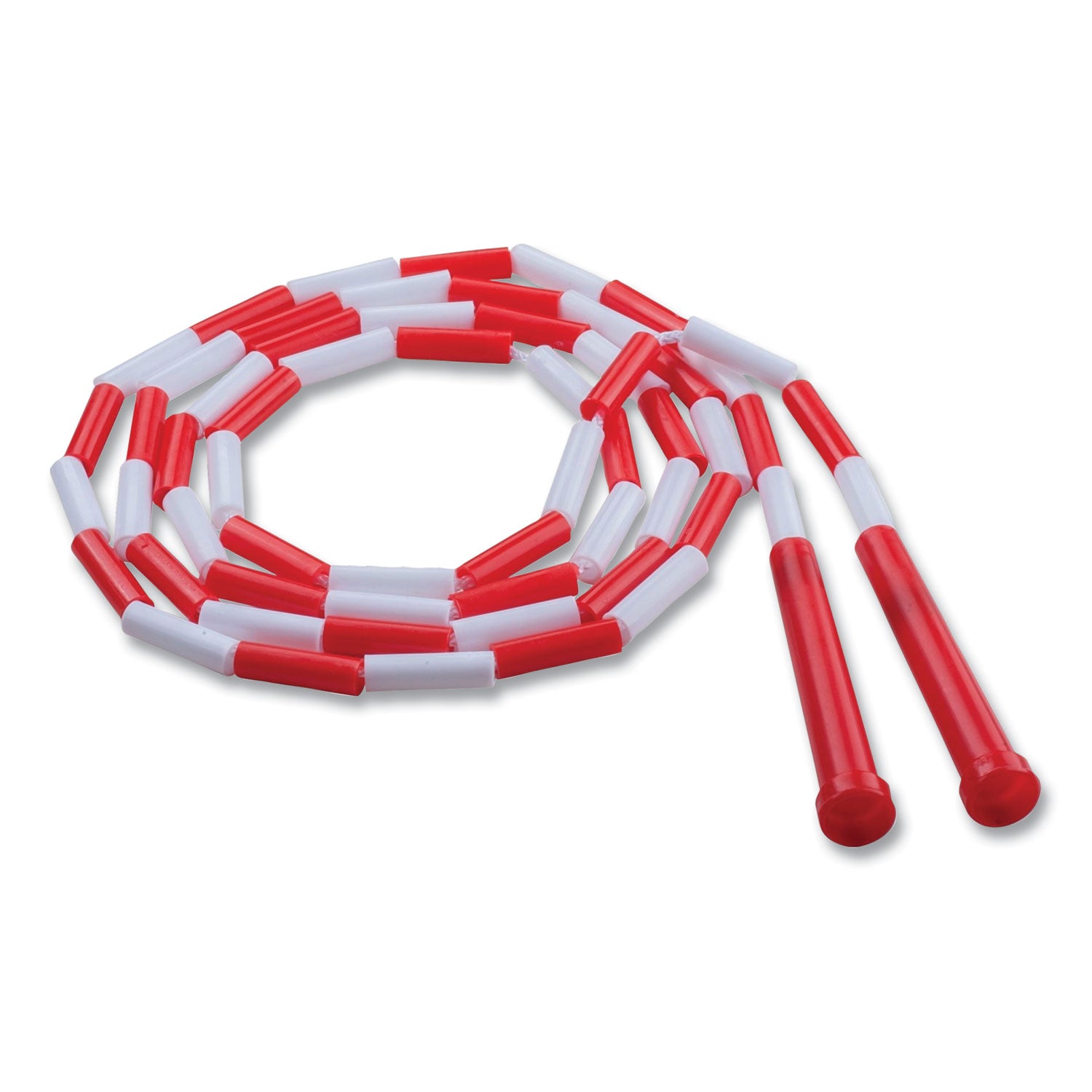 Champion Sports Segmented Plastic Jump Rope, 7ft, Red/White