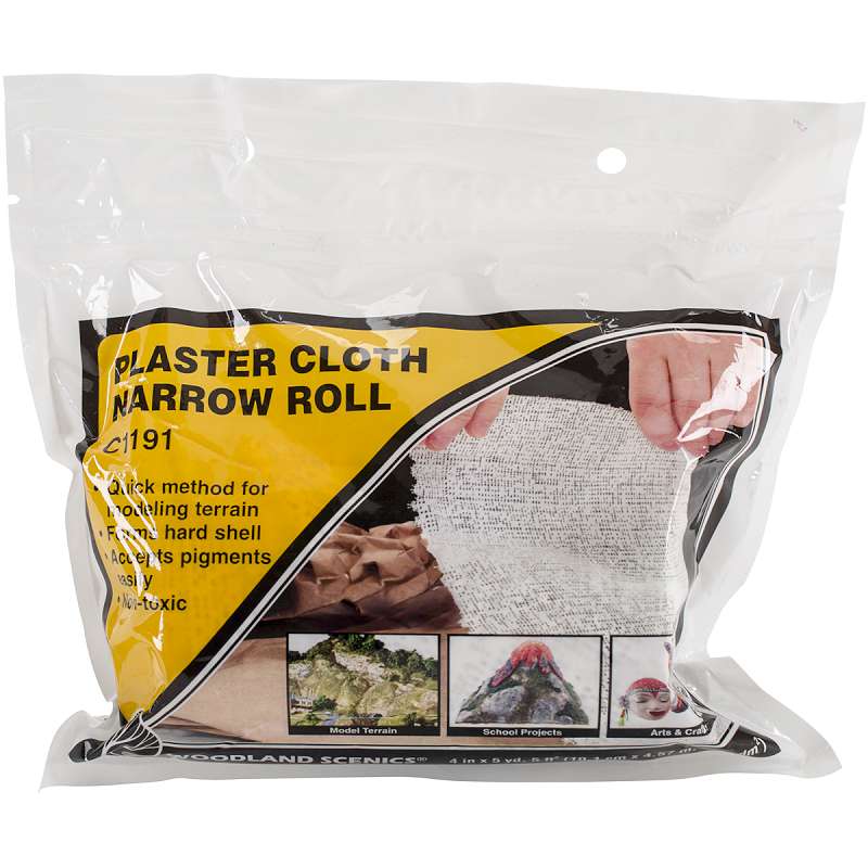 4"x5' Plaster Cloth Narrow Roll