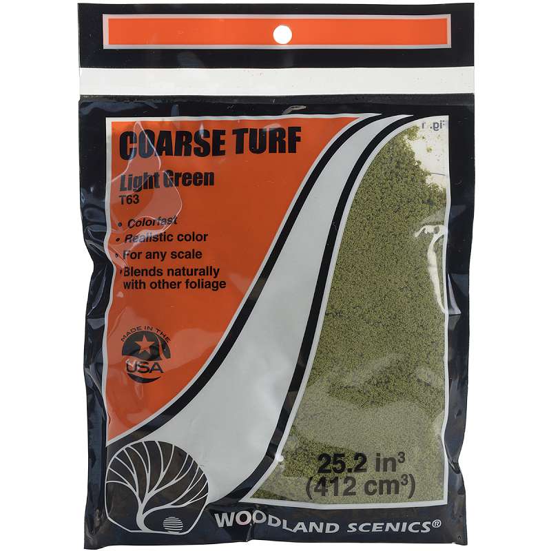 Turf- Light Green, Coarse (12oz. Bag)