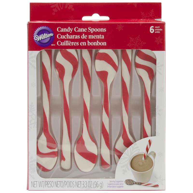 Candy Cane Spoons 6/Pkg Peppermint