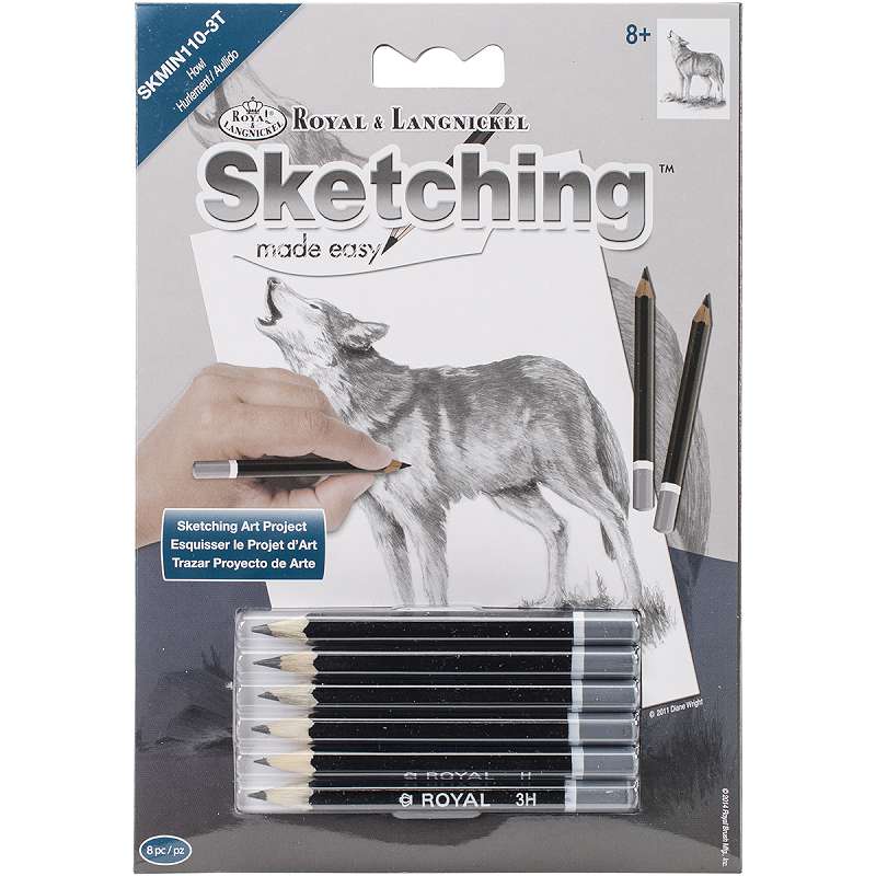 Sketching Made Easy Kit 5'x7" Howl