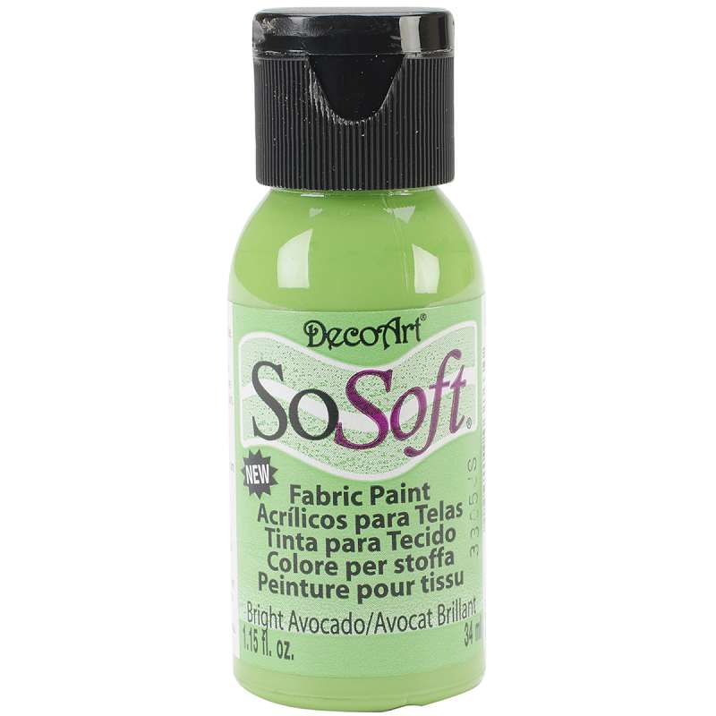 SoSoft Fabric Acrylic Paint 1oz Avocado Green