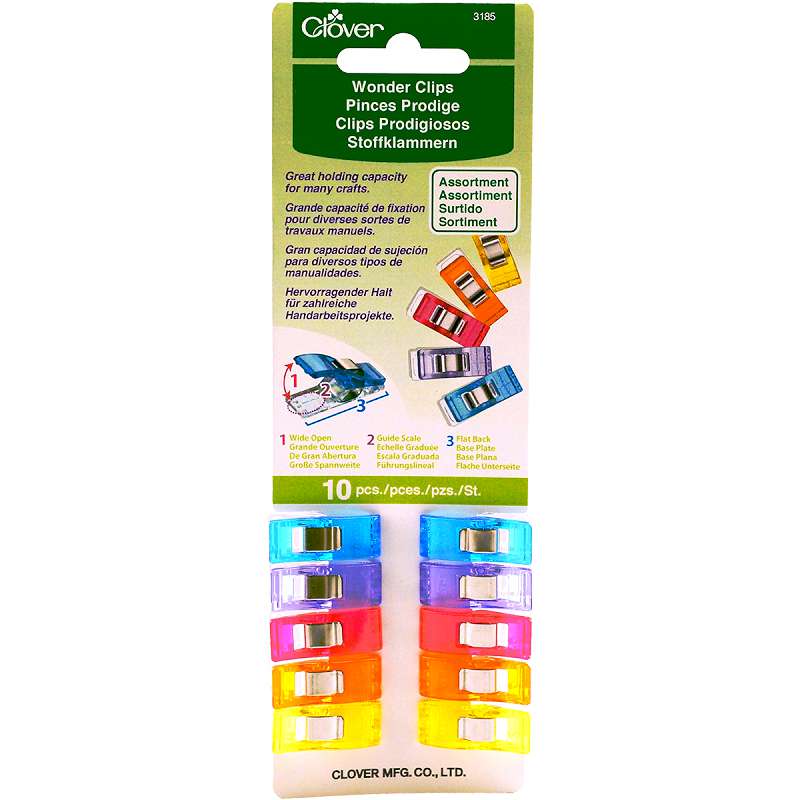 Wonder Clips Assorted Colors 10/Pkg