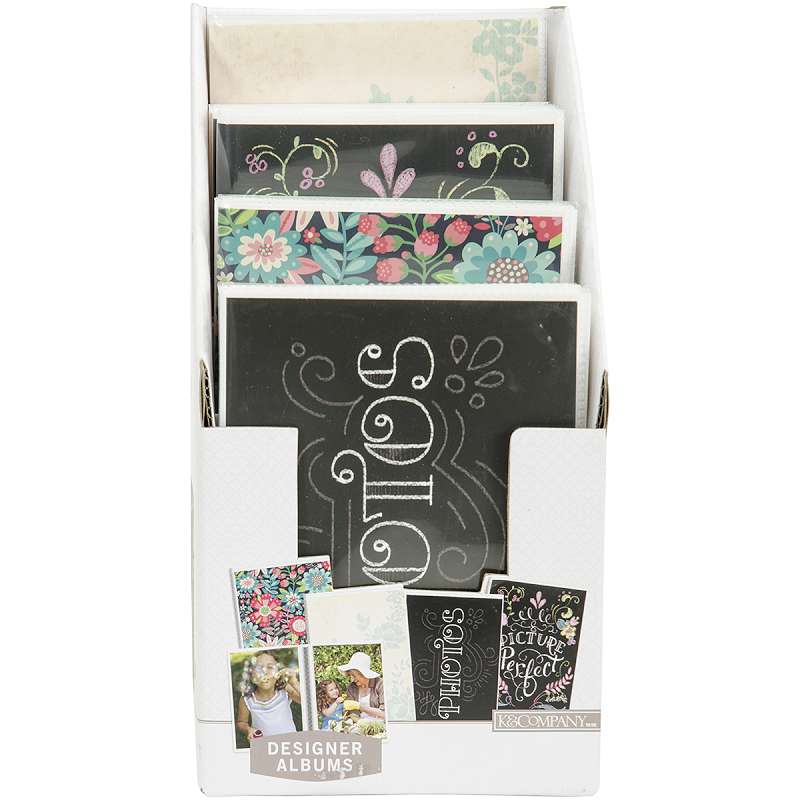 K&Company 1 Up Photo Album 6.5"X4.75" Floral & Chalk Assorted