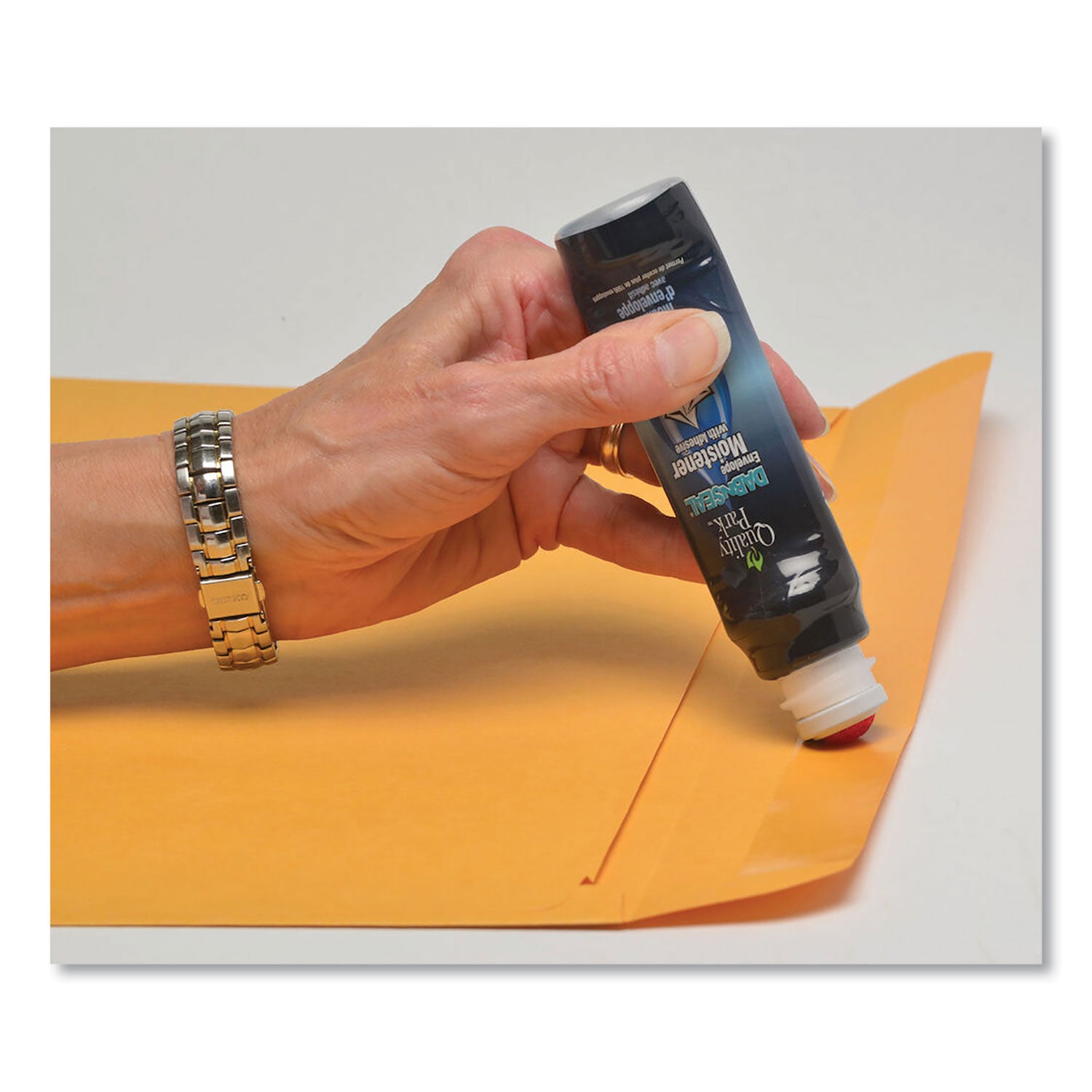 Quality Park™ Envelope Moistener w/Adhesive, 50 mL, Green