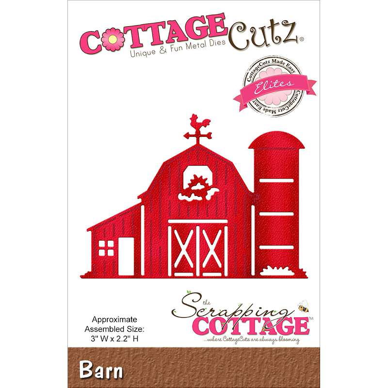 CottageCutz Elites Die  Barn 3"X2.2"