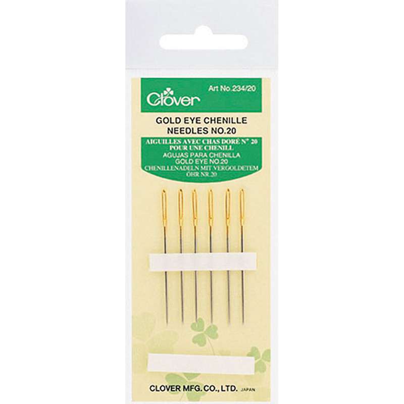 Gold Eye Chenille Needles  Size 20 6/Pkg