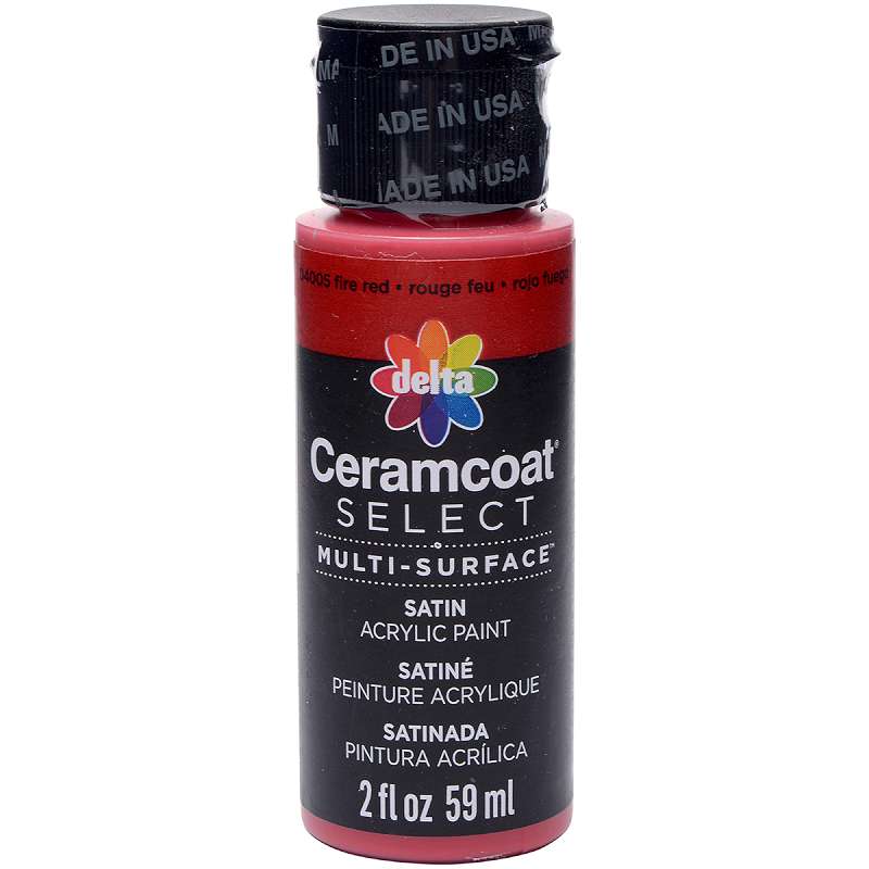 Ceramcoat Select Multi-Surface Paint 2oz Fire Red