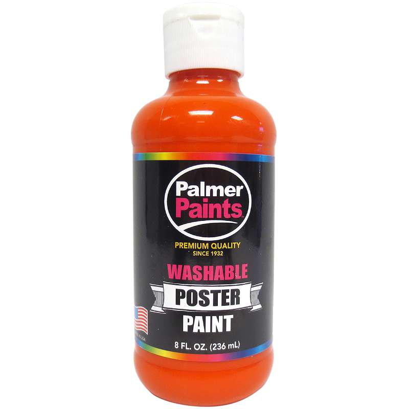 Washable Poster Paint 8oz Orange