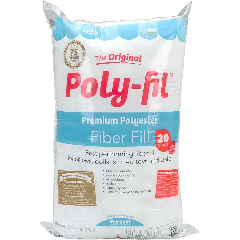 Poly-Fil Premium Polyester Fiberfill 20oz FOB: MI