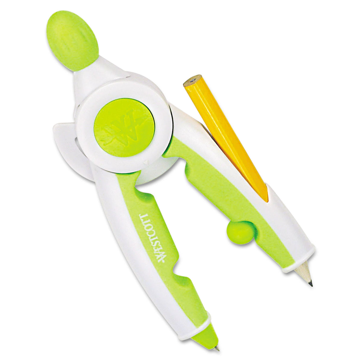 Westcott® Soft Touch School Compass With Microban Protection, Assorted Colors