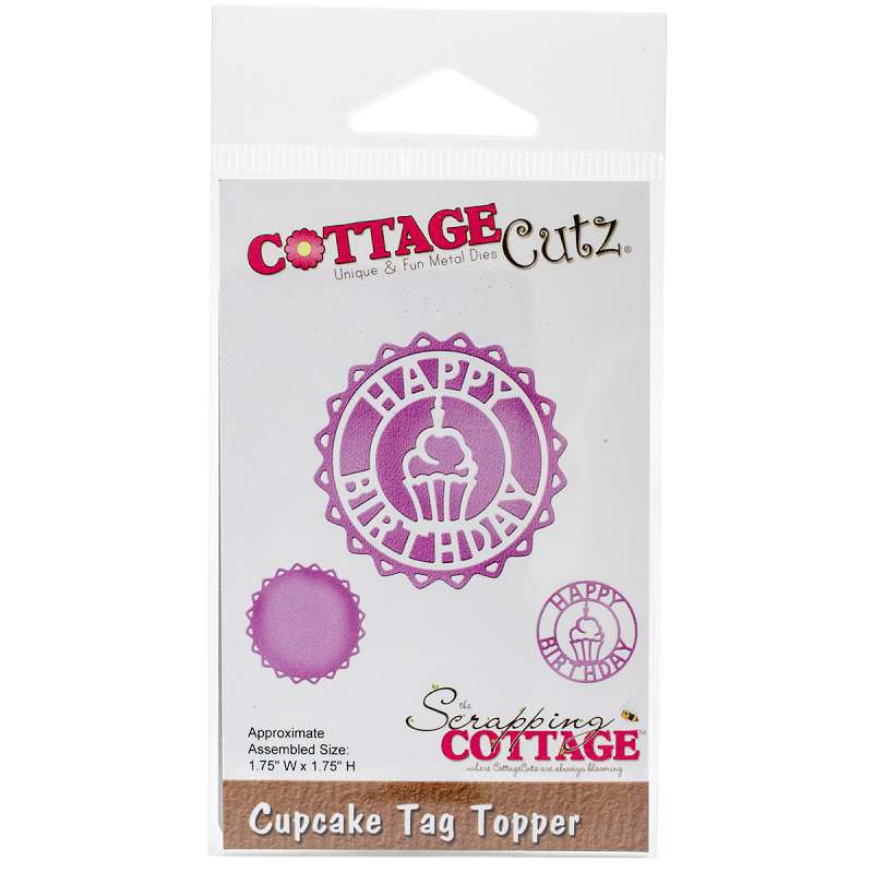 CottageCutz Die Cupcake Tag Topper, 1.75"X1.75"