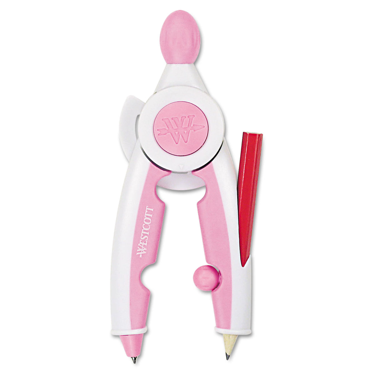 Westcott® Soft Touch School Compass With Microban Protection, Assorted Colors