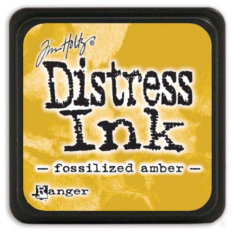 Distress Mini Ink Pad Fossilized Amber