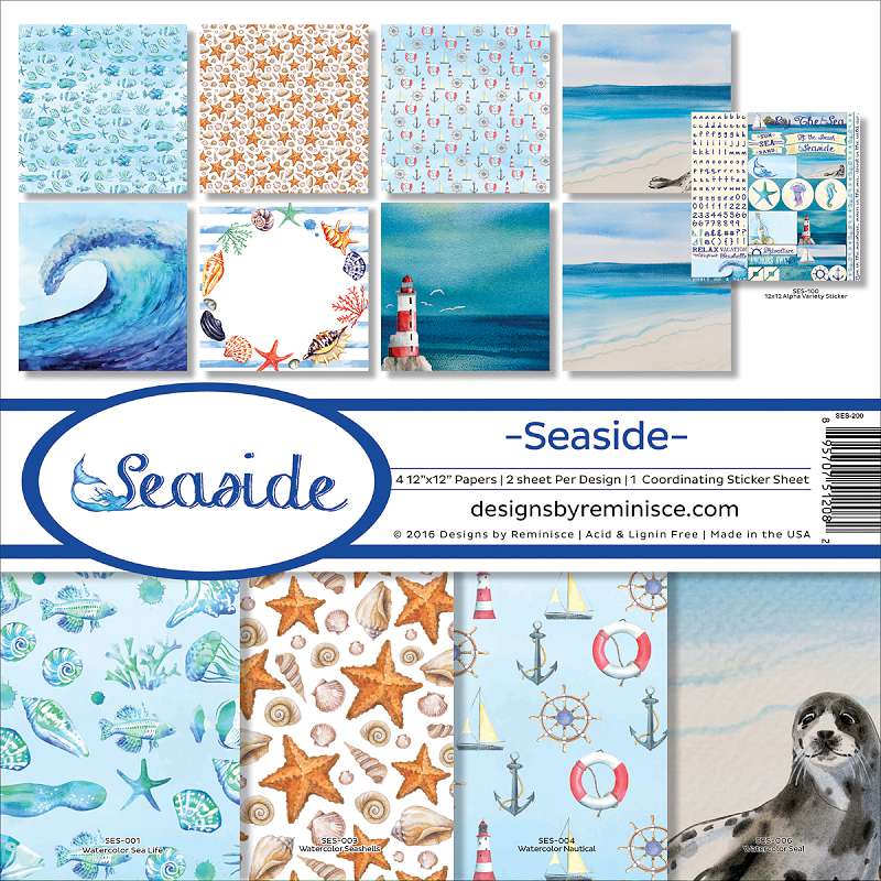 Reminisce Collection Kit 12"X12" Seaside