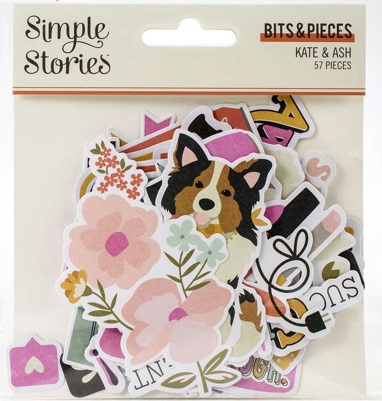 Kate & Ash Bits & Pieces Die-Cuts 57/Pkg  