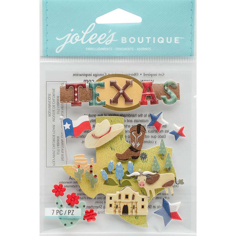 Jolee's Boutique Dimensional Stickers Texas