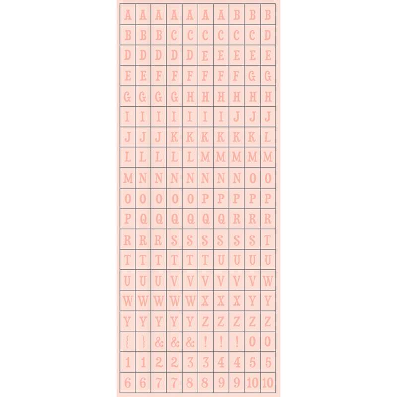 Cuddle Girl Cardstock Stickers 3"x8" Petite Type Mini Alphabet