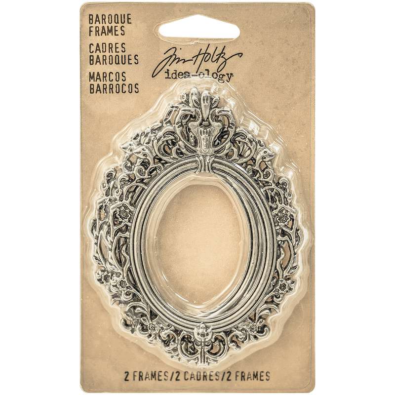 Idea-Ology Baroque Frames 2.25"X3" 2/Pkg Antique Nickel