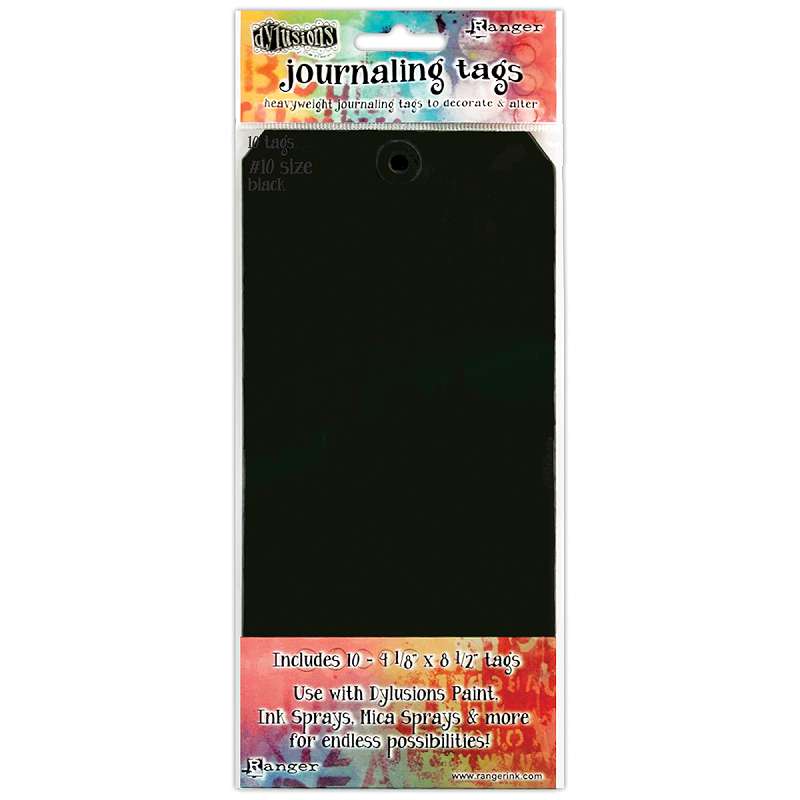 Dyan Reaveley's Dylusions Journal Tags 10/Pkg Black #10
