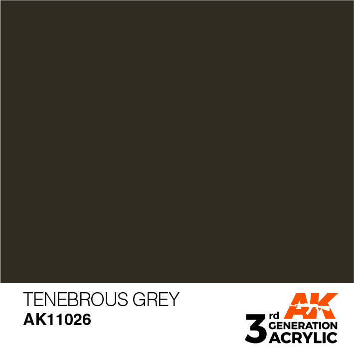 Tenebrous Grey 3G Acrylic Paint 17ml Bottle