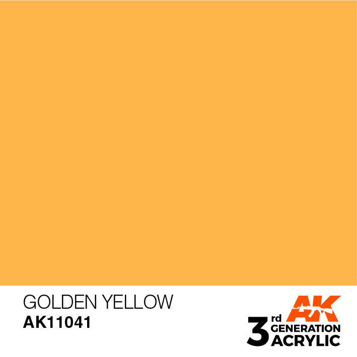 Golden Yellow 3G Acrylic Paint 17ml Bottle