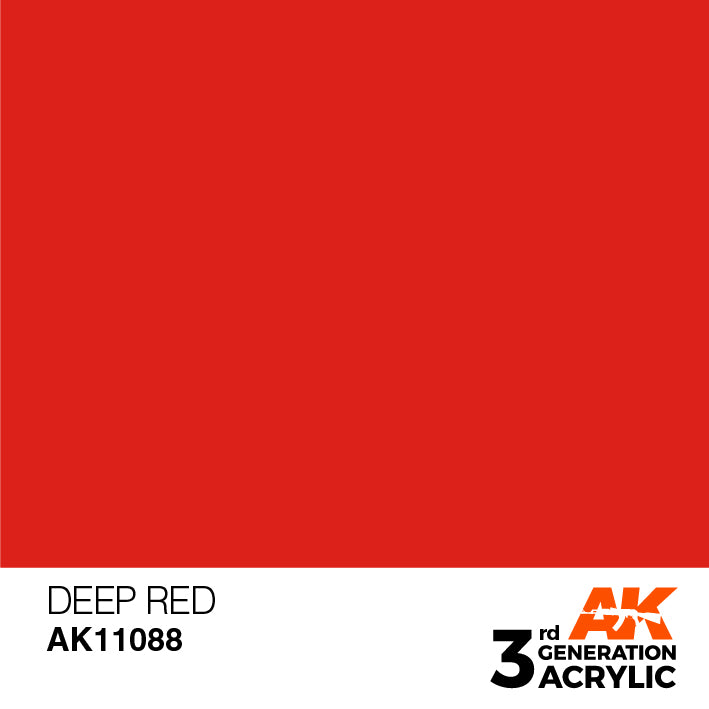 Deep Red 3G Acrylic Paint 17ml Bottle