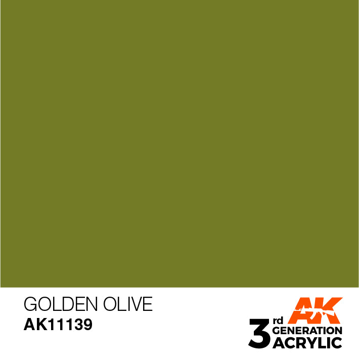 Golden Olive 3G Acrylic Paint 17ml Bottle