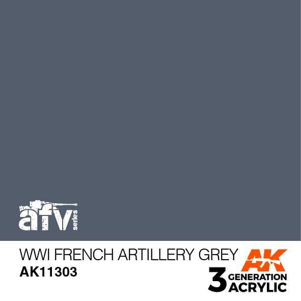AFV Series: WWI French Artillery Grey 3G Acrylic Paint 17ml Bottle