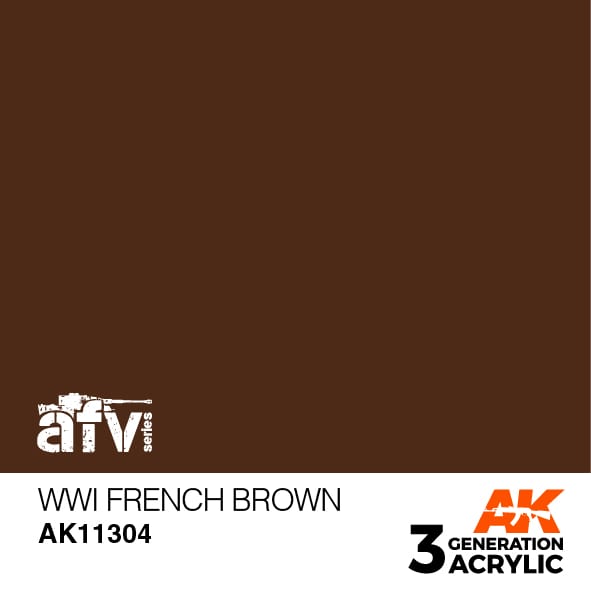 AFV Series: WWI French Brown 3G Acrylic Paint 17ml Bottle