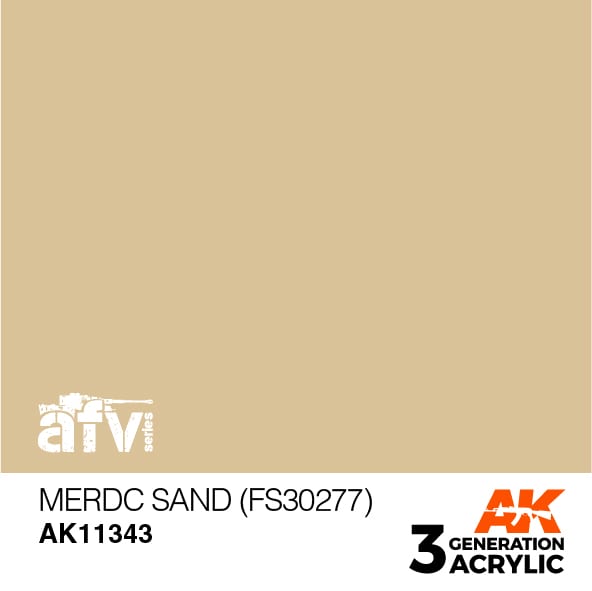 AFV Series: MERDC Sand FS30277 3G Acrylic Paint 17ml Bottle